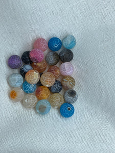 8mm Multi-colored Cracked Glass (Forgiveness Variation)