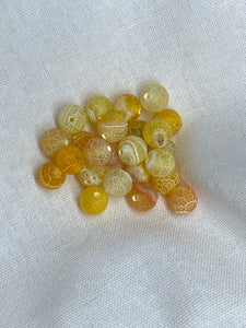 8mm Yellow Cracked Glass (Forgiveness Variation)