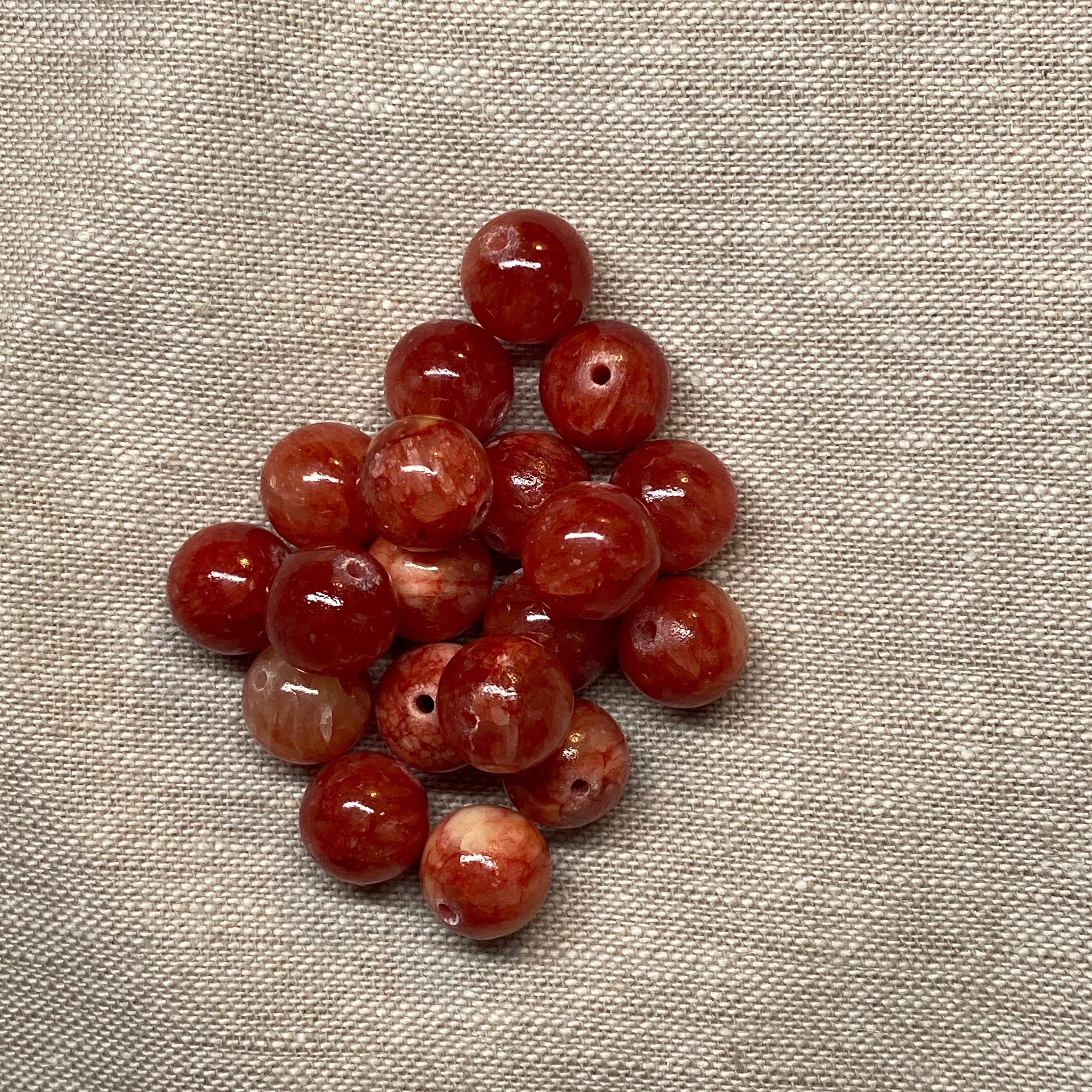 10mm Red Polished Stone