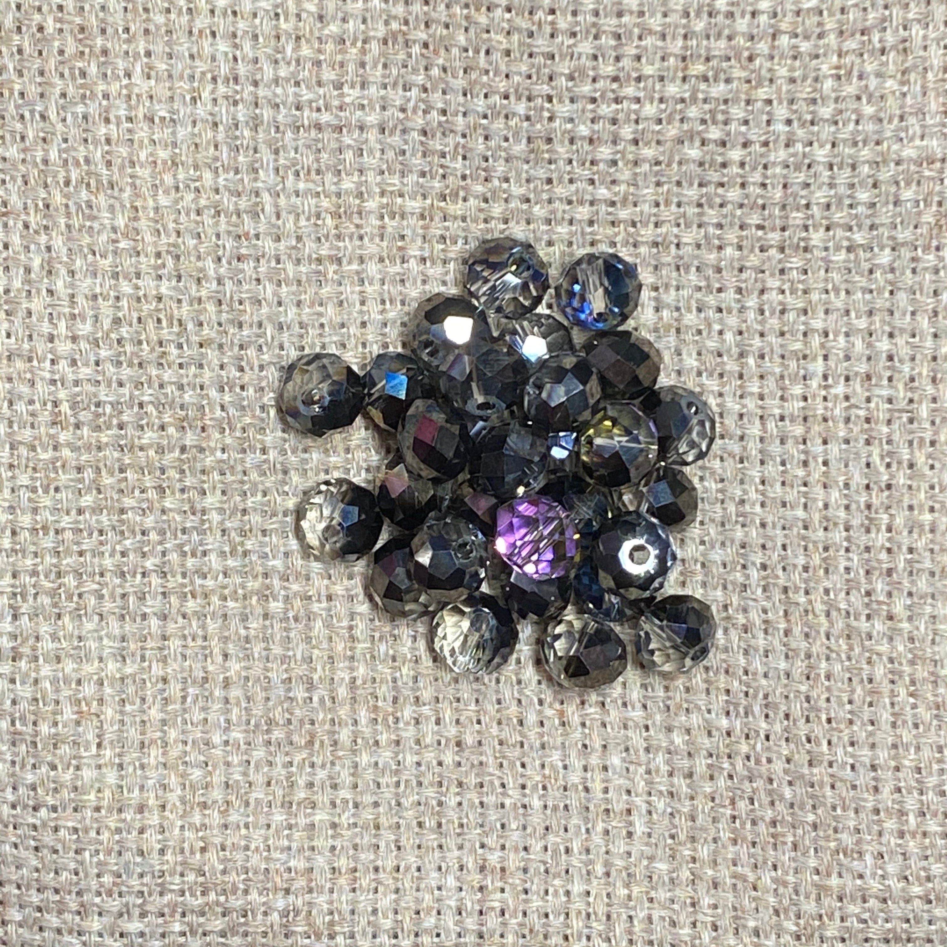 Iridescent Black Glass