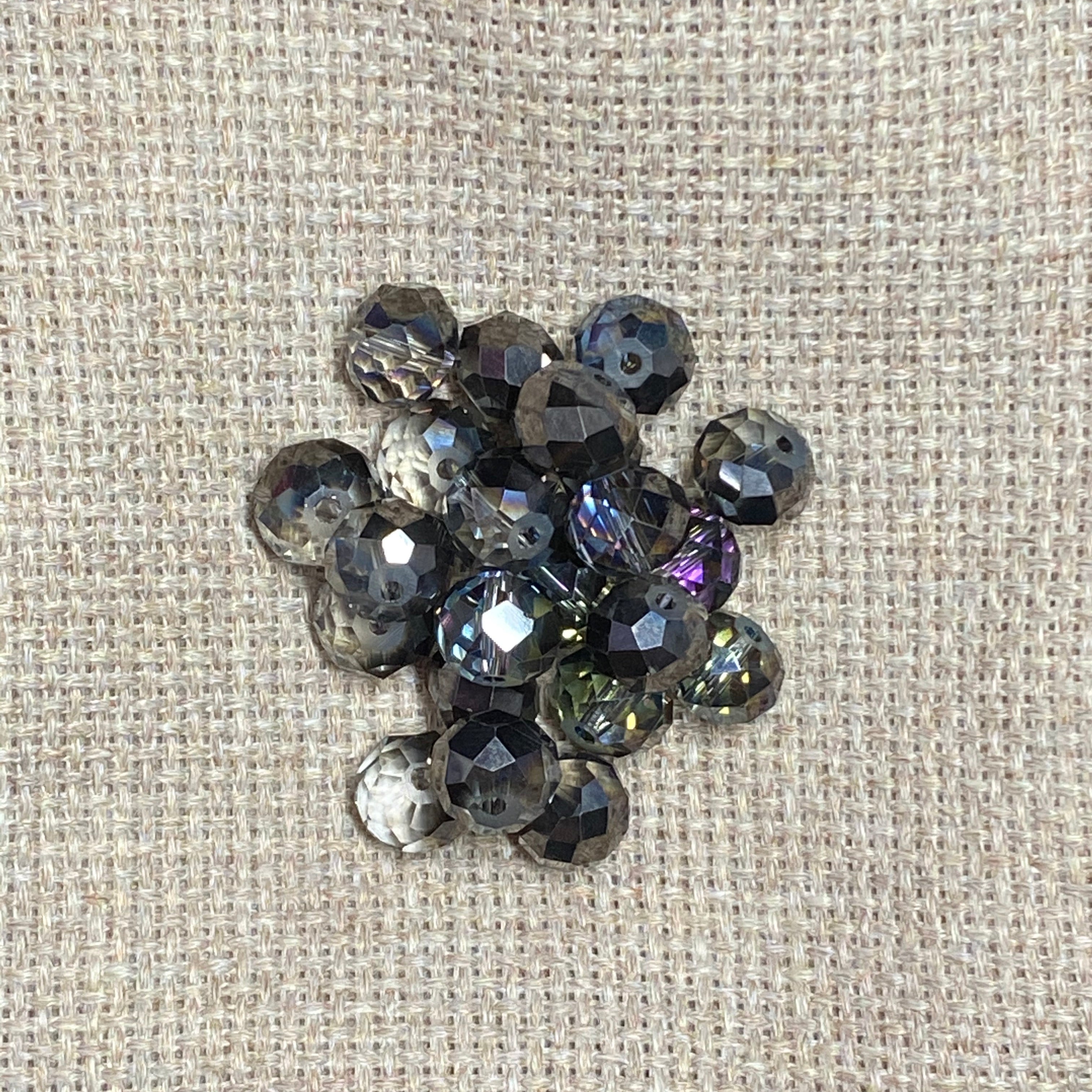 Iridescent Black Glass