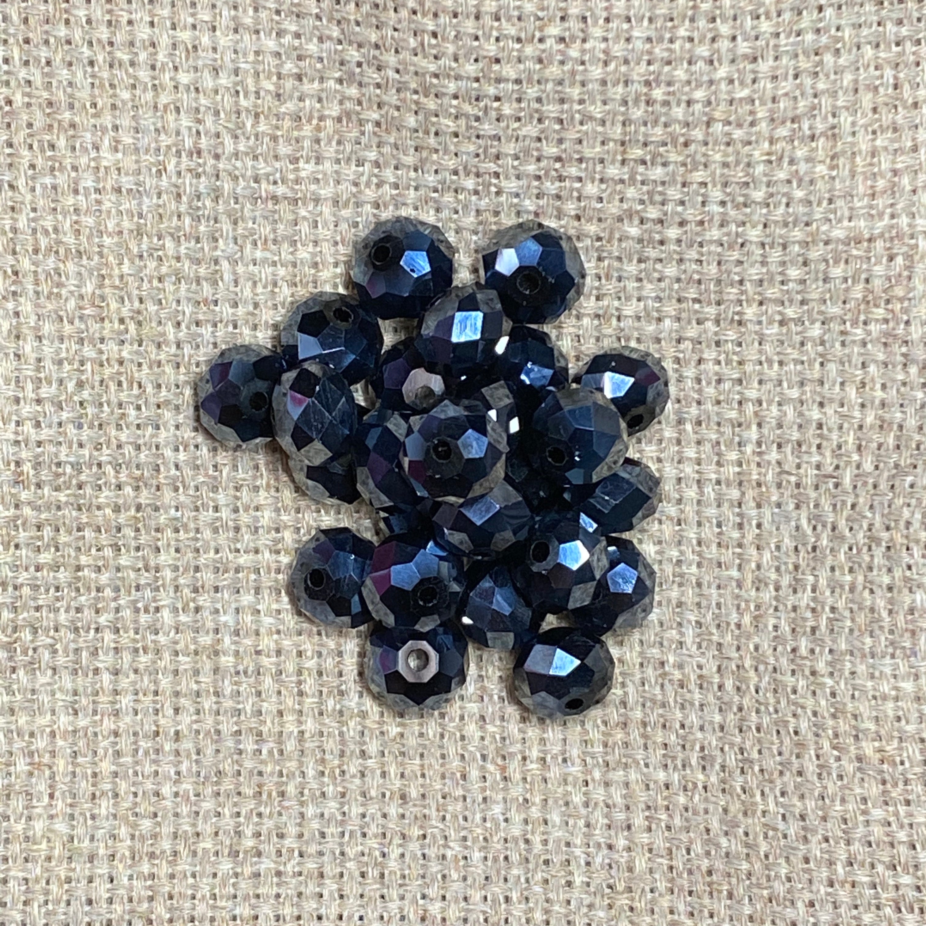 Glossy Blue/Black Glass